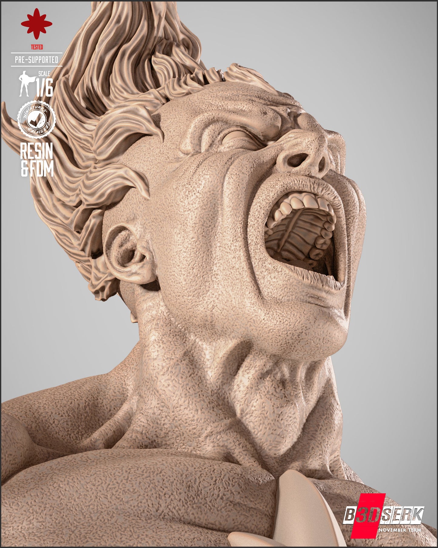 Captain Atom Statue 3D-Printed Kit