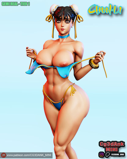 Chun-Li Statue 3D-Printed Kit
