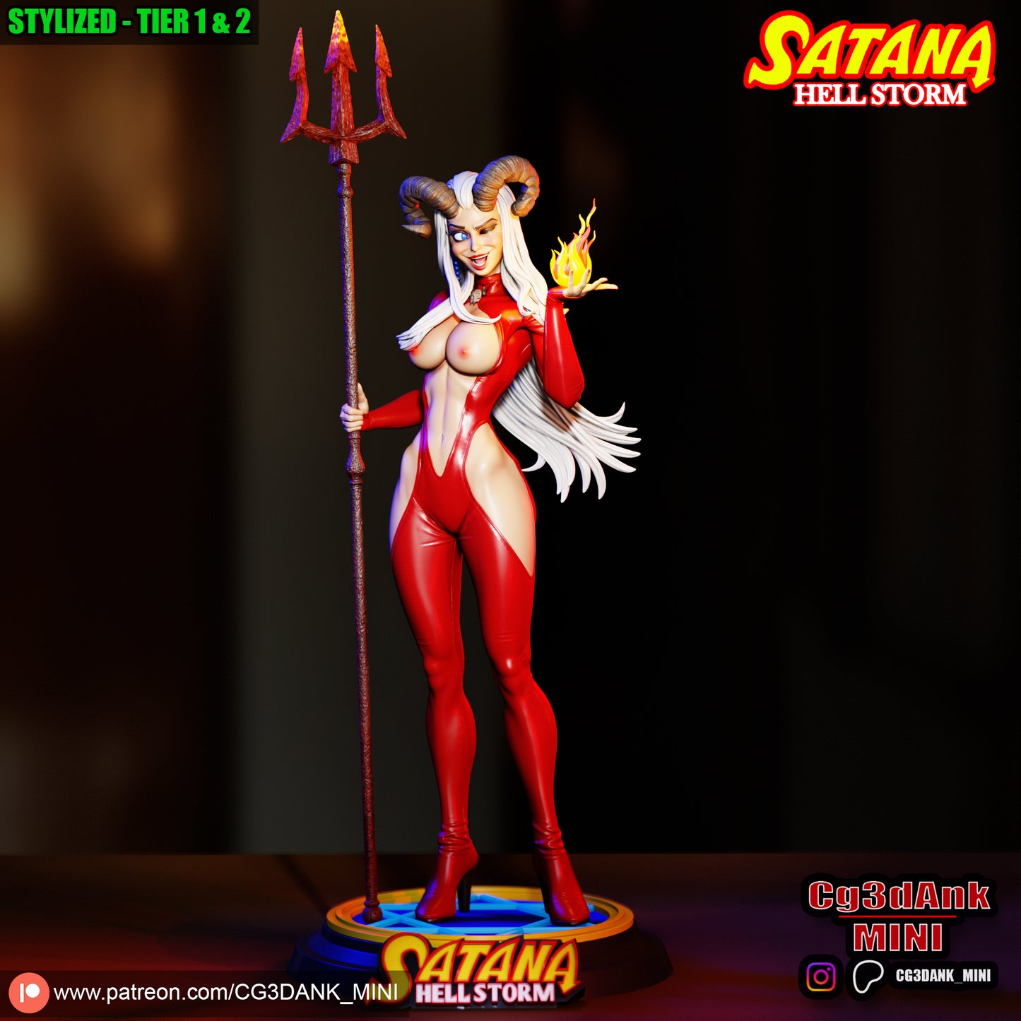 Satana Statue 3D-Printed Kit