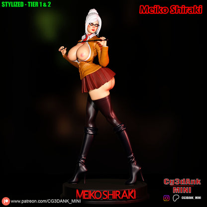 Meiko Shiraki Statue 3D-Printed Kit