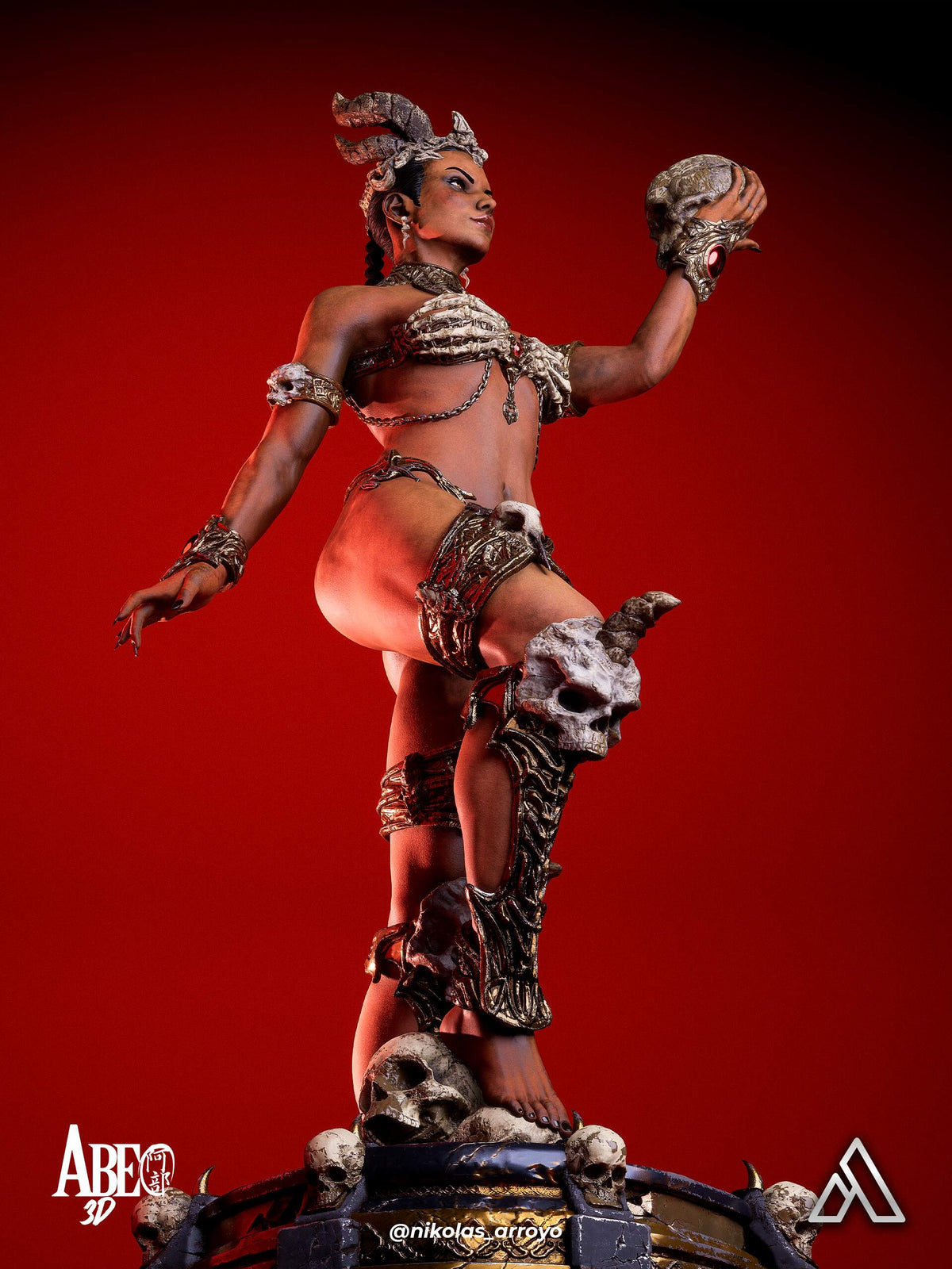 Queen Of The Damned Statue 3D-Printed Kit