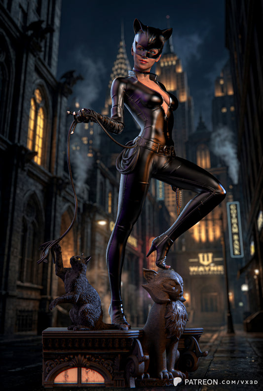Catwoman Statue 3D-Printed Kit