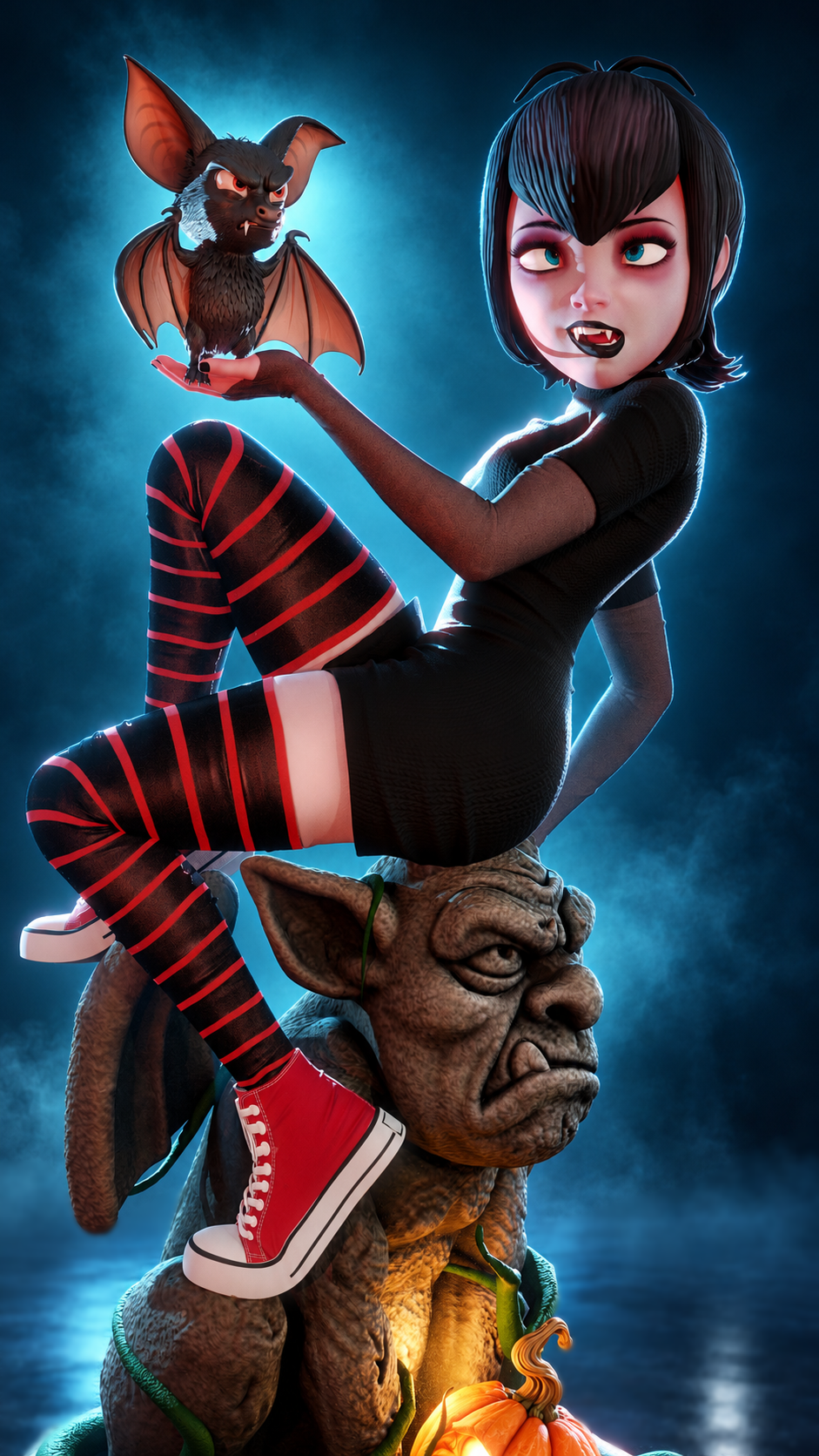 Mavis Dracula Statue 3D-Printed Kit