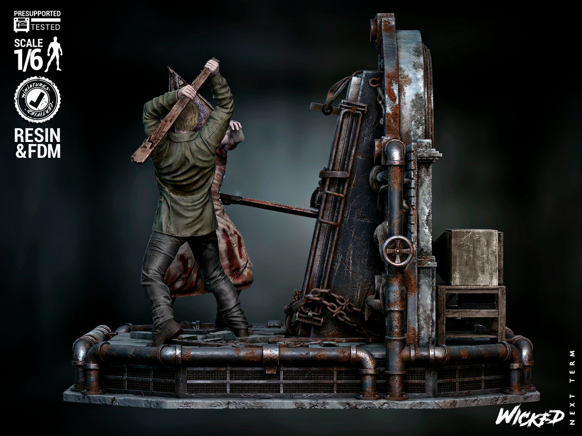Silent Hill Diorama 3D-Printed Kit