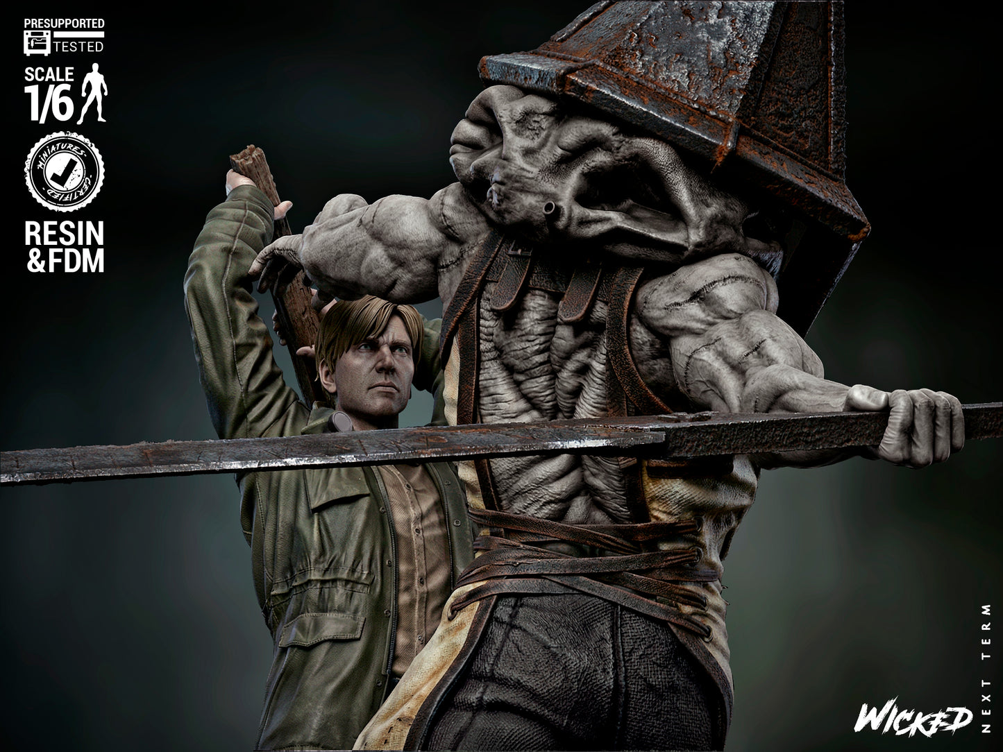 Silent Hill Diorama 3D-Printed Kit