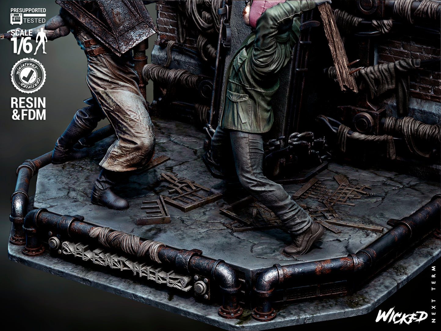 Silent Hill Diorama 3D-Printed Kit
