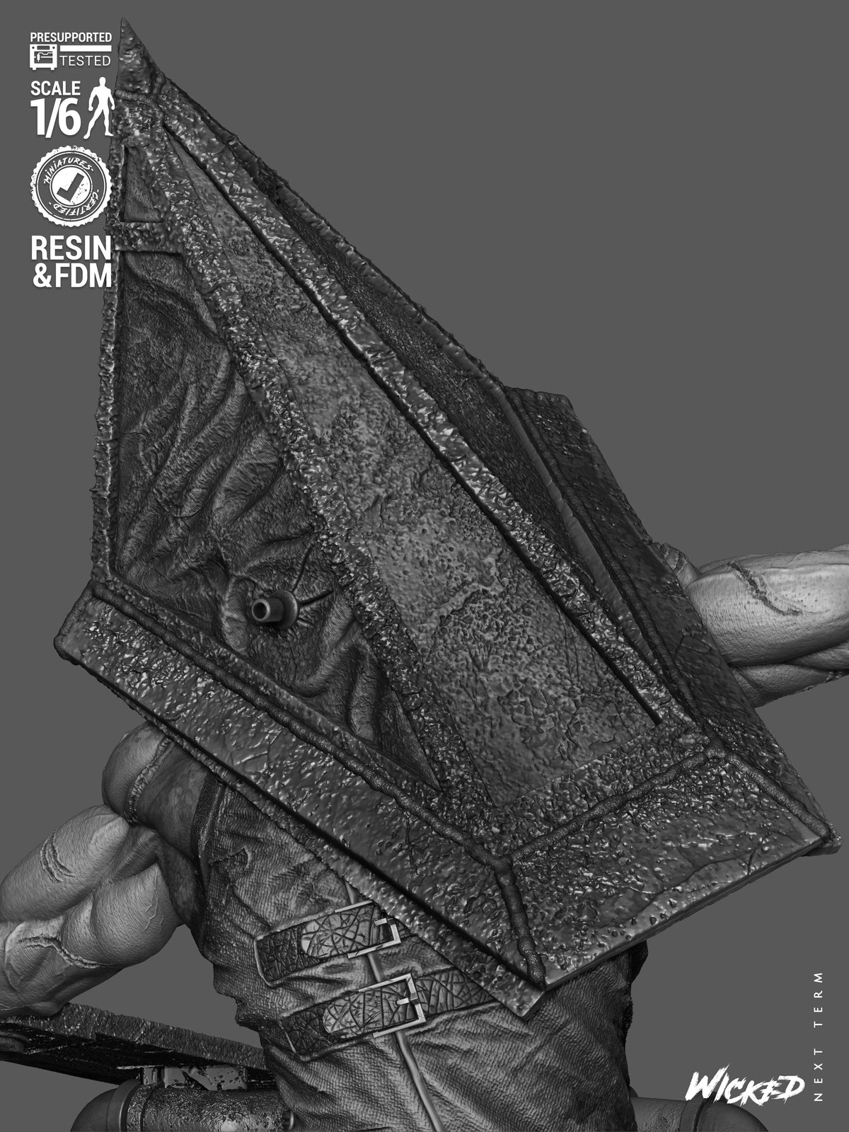 Pyramid Head Statue 3D-Printed Kit