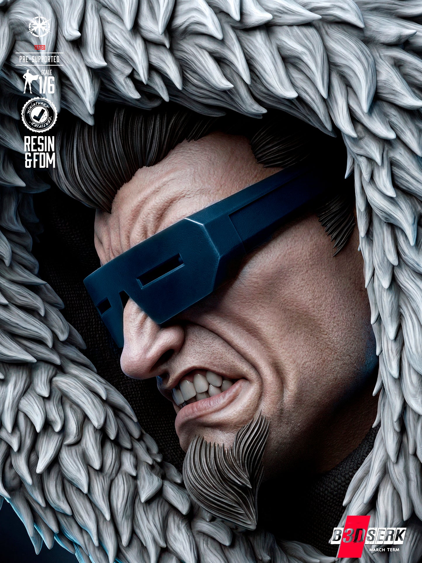 Captain Cold Statue 3D-Printed Kit