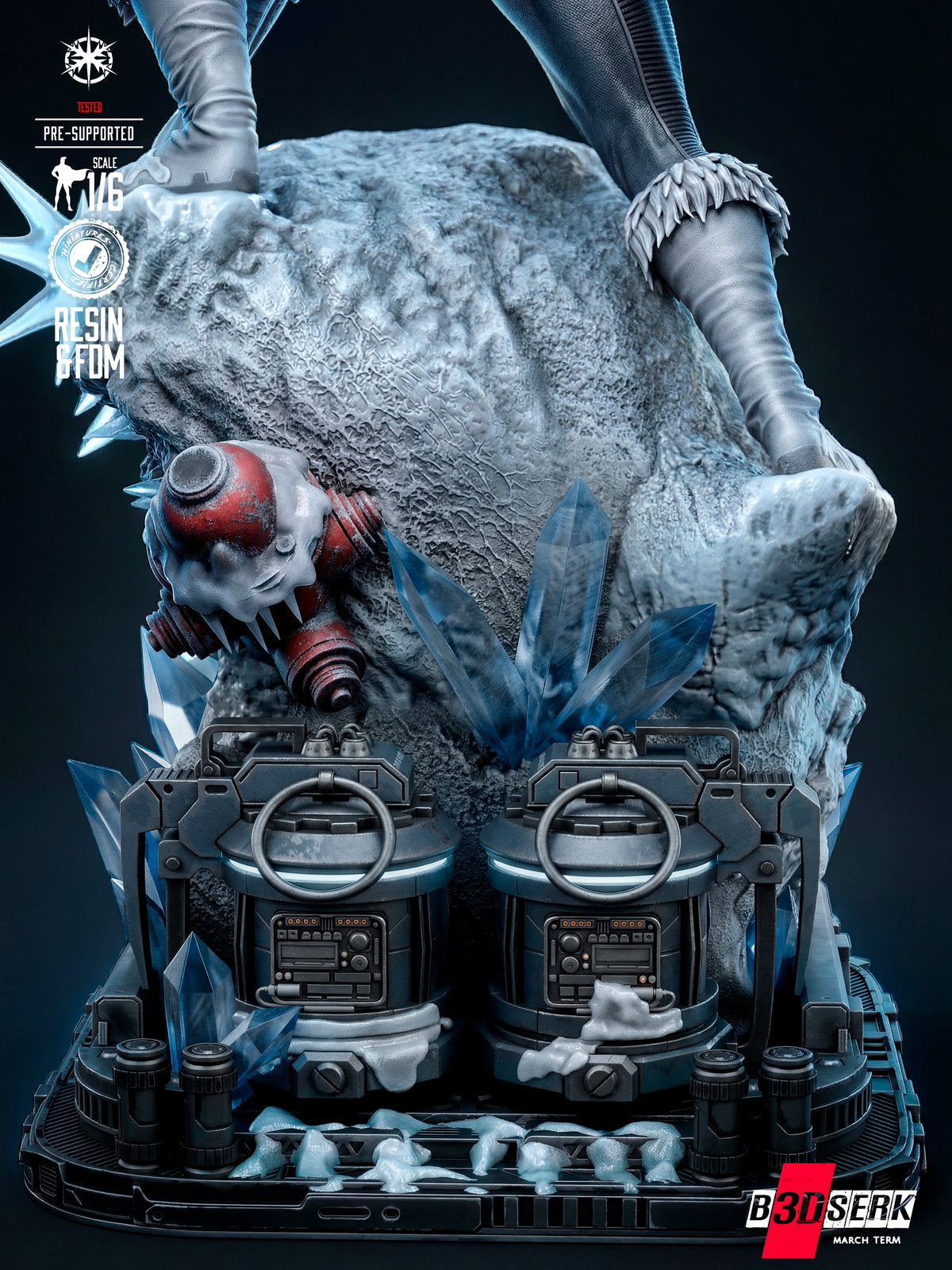 Captain Cold Statue 3D-Printed Kit