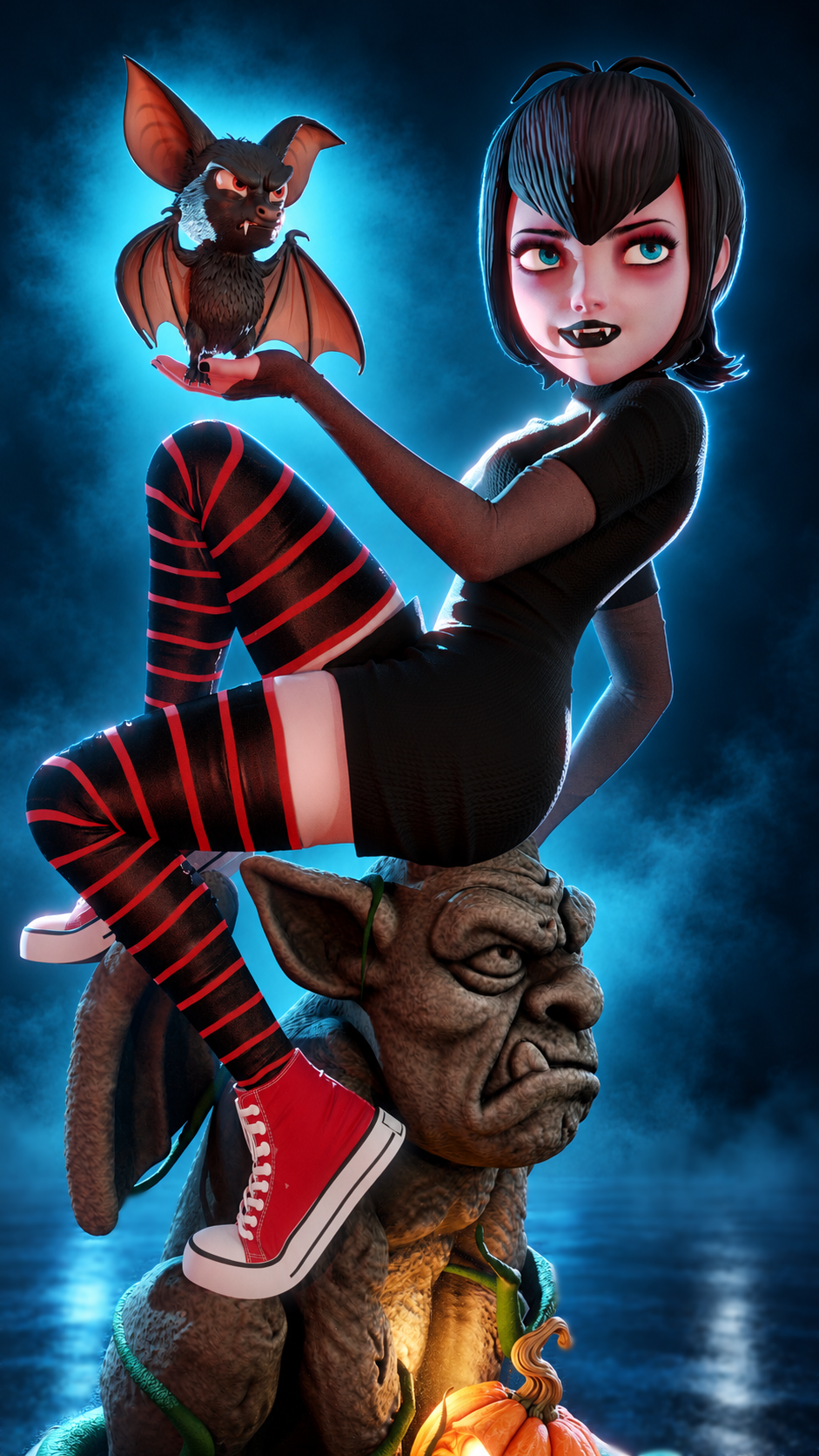Mavis Dracula Statue 3D-Printed Kit