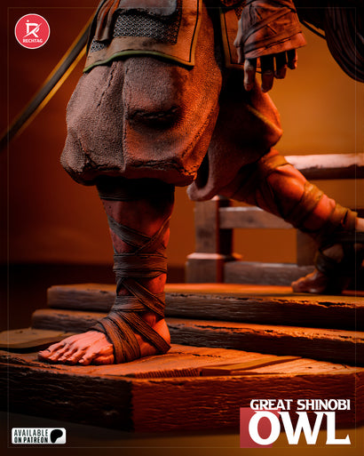 Great Shinobi Owl Statue 3D-Printed Kit