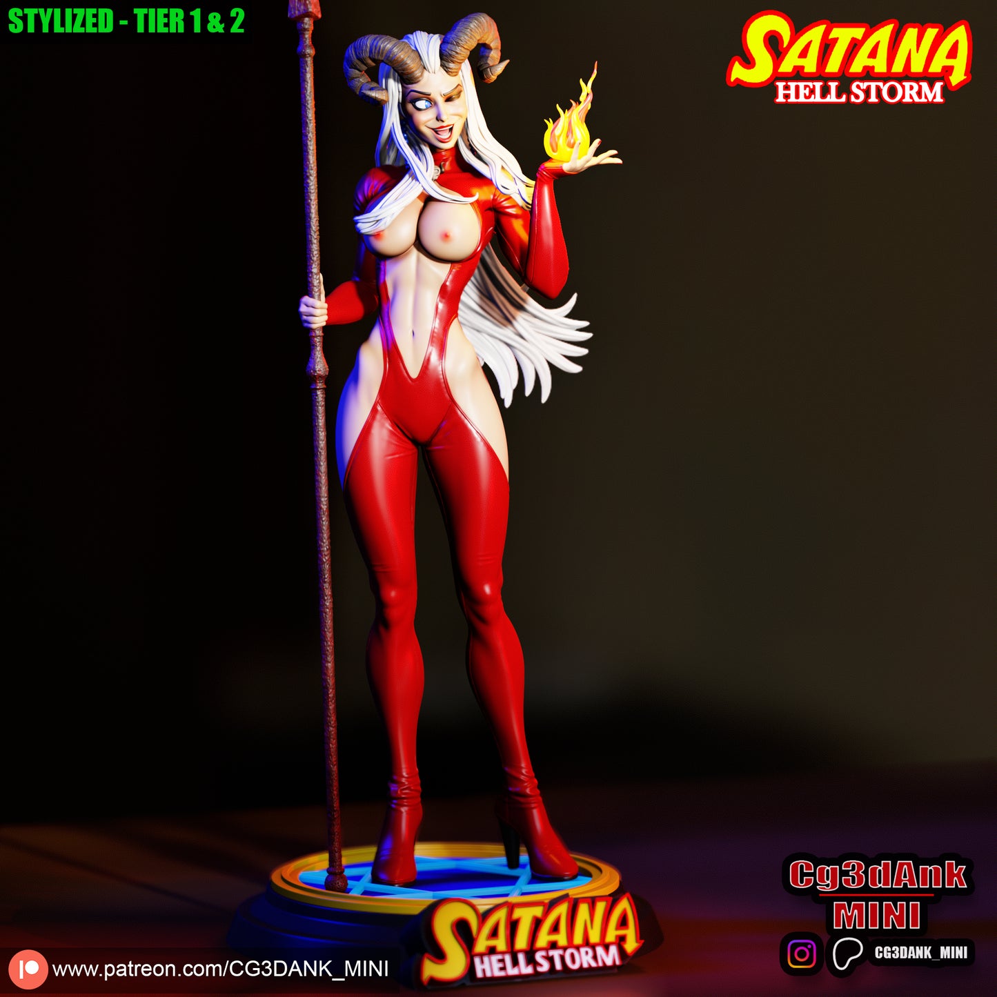 Satana Statue 3D-Printed Kit