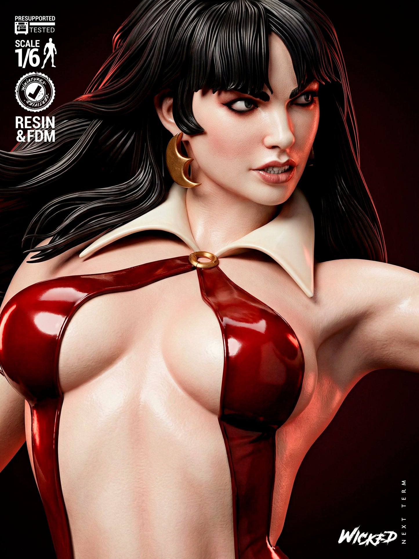 Vampirella Statue 3D-Printed Kit