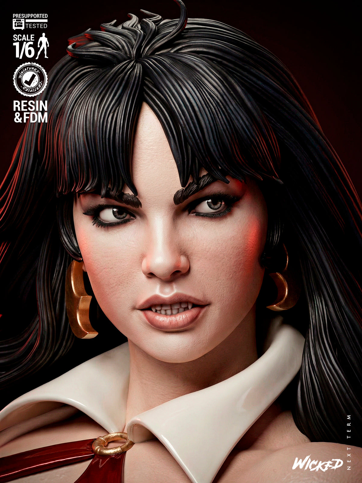 Vampirella Statue 3D-Printed Kit