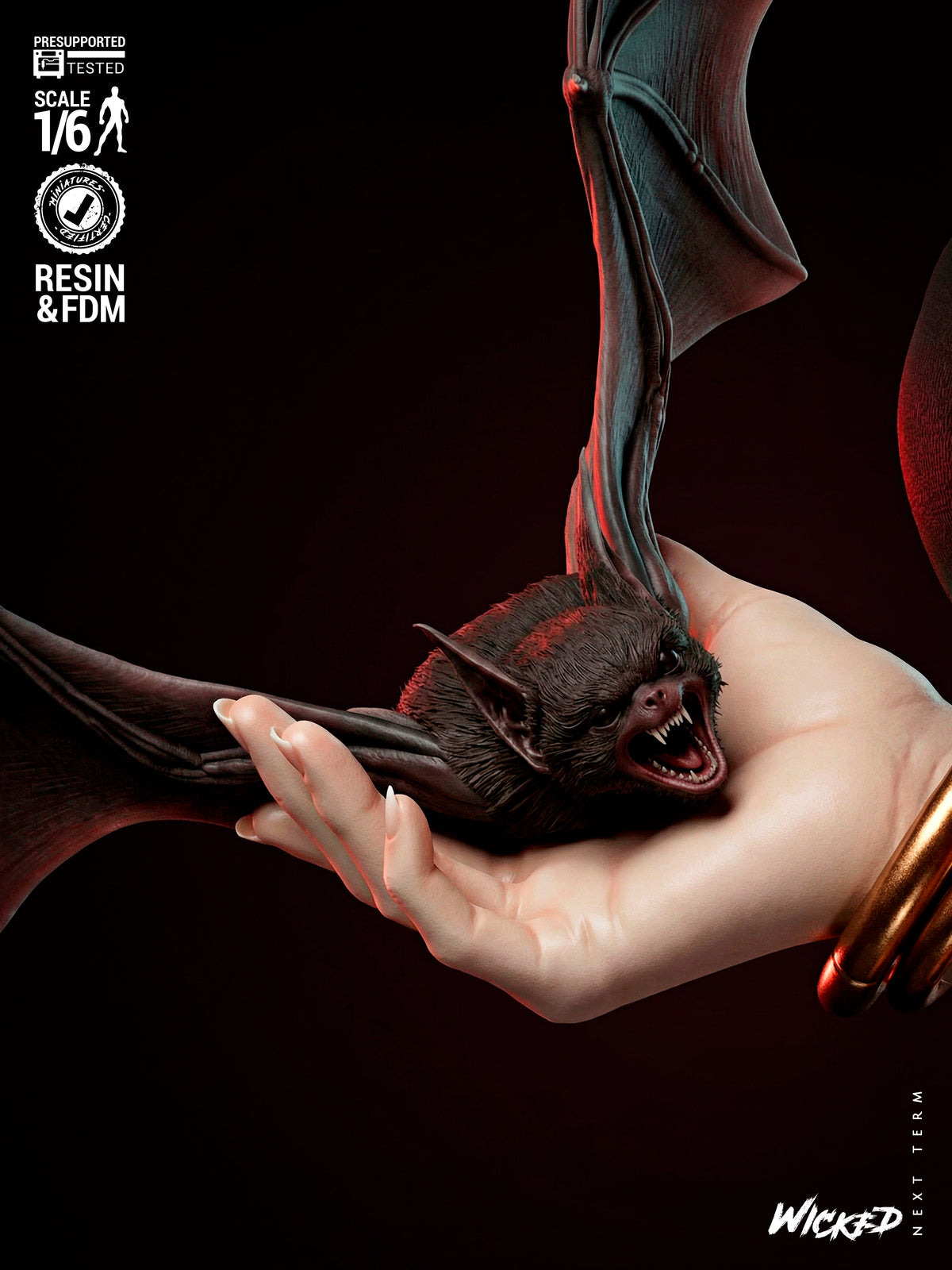 Vampirella Statue 3D-Printed Kit