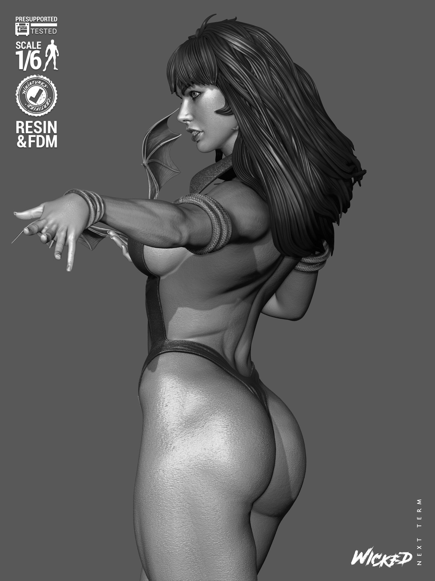 Vampirella Statue 3D-Printed Kit