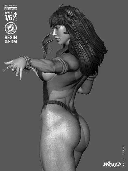 Vampirella Statue 3D-Printed Kit