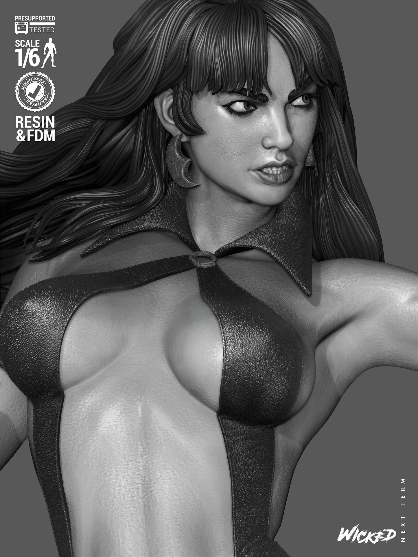 Vampirella Statue 3D-Printed Kit