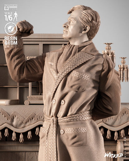 The Invisible Man Statue 3D-Printed Kit