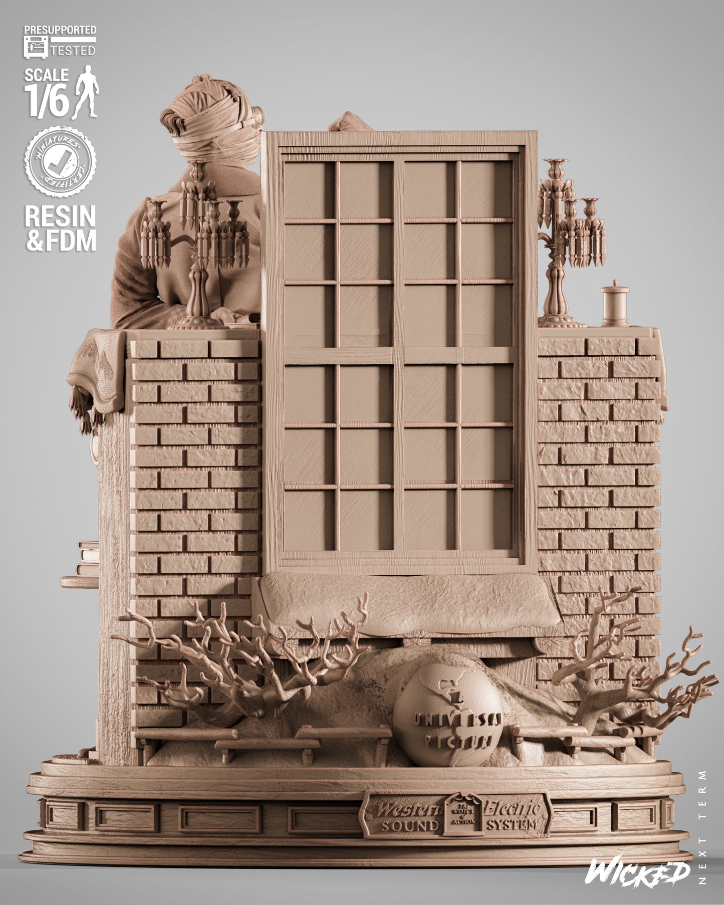 The Invisible Man Statue 3D-Printed Kit