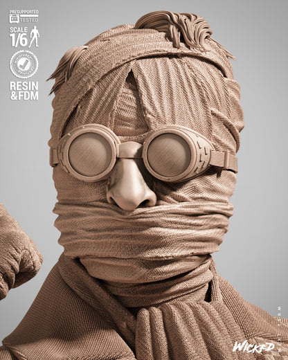 The Invisible Man Statue 3D-Printed Kit