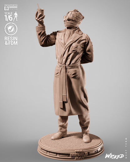 The Invisible Man Statue 3D-Printed Kit