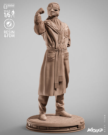 The Invisible Man Statue 3D-Printed Kit
