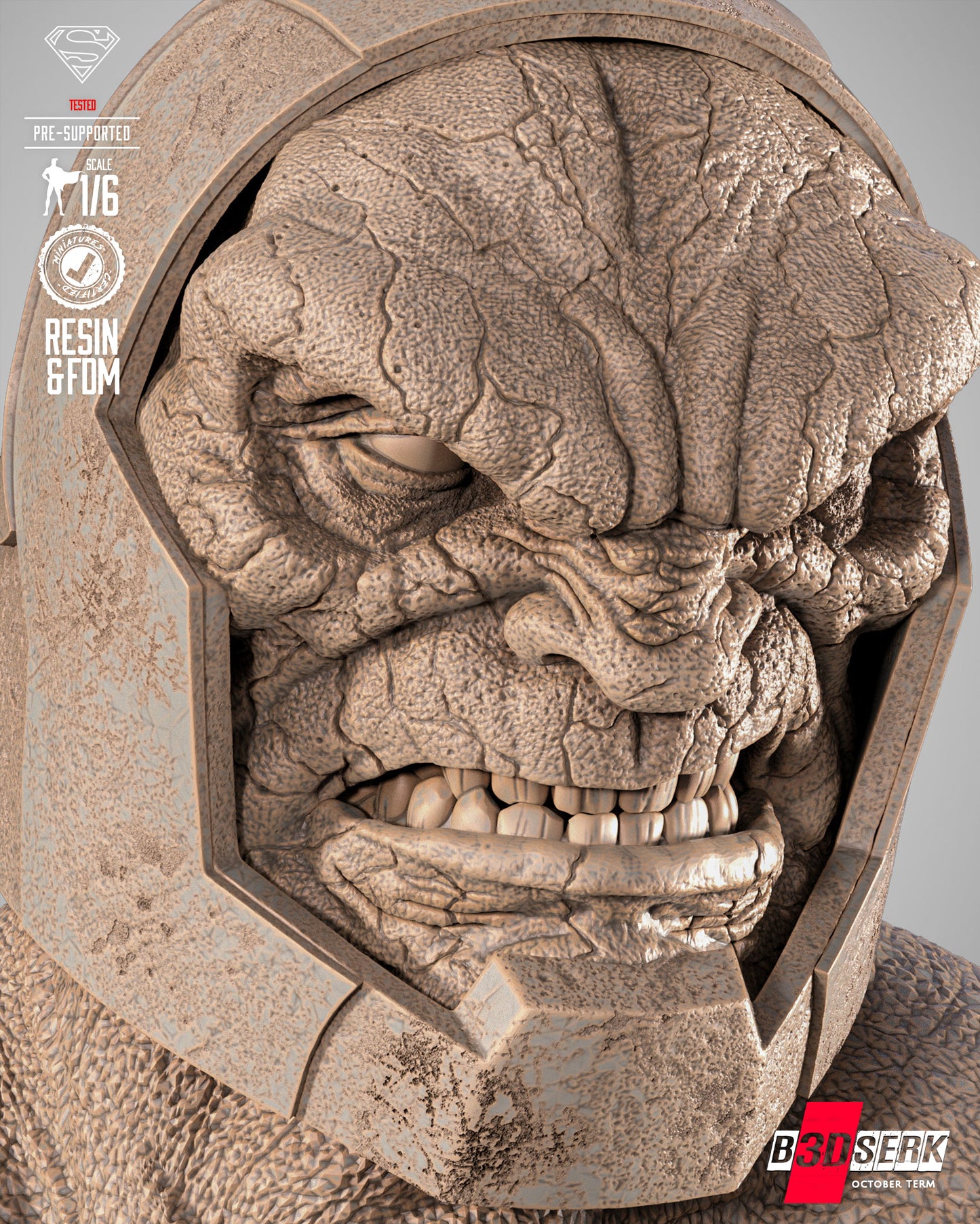 Darkseid Statue 3D-Printed Kit