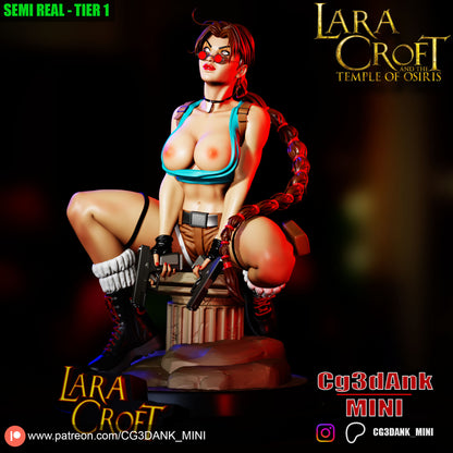 Lara Croft Statue 3D-Printed Kit
