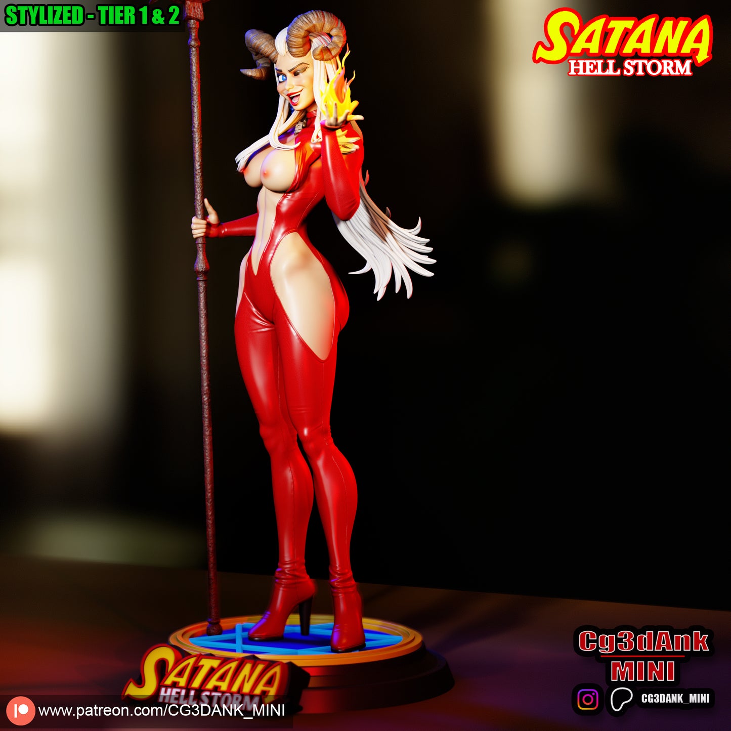 Satana Statue 3D-Printed Kit