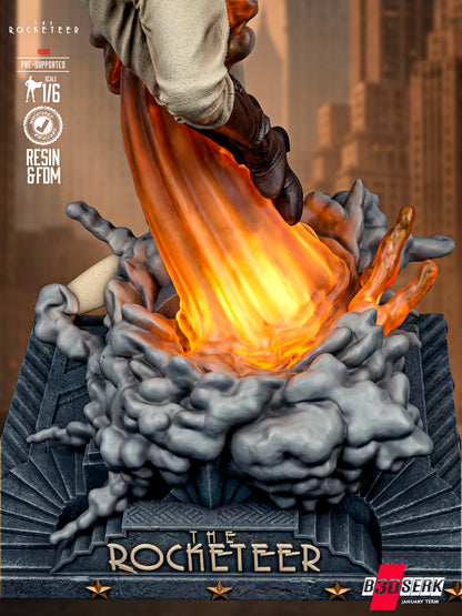 Rocketeer Statue 3D-Printed Kit