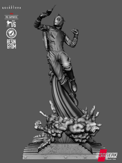 Rocketeer Statue 3D-Printed Kit