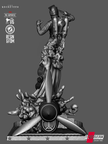 Rocketeer Statue 3D-Printed Kit