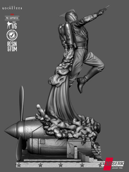 Rocketeer Statue 3D-Printed Kit