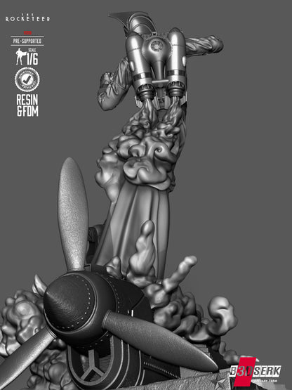 Rocketeer Statue 3D-Printed Kit