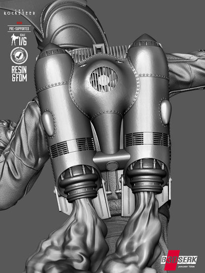 Rocketeer Statue 3D-Printed Kit