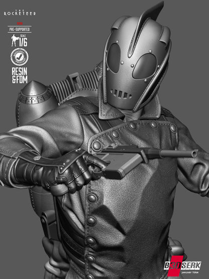 Rocketeer Statue 3D-Printed Kit