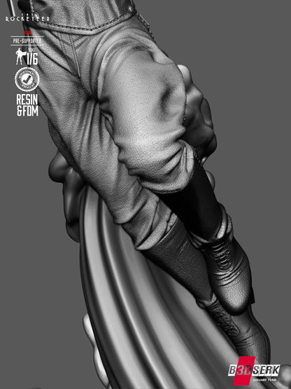 Rocketeer Statue 3D-Printed Kit