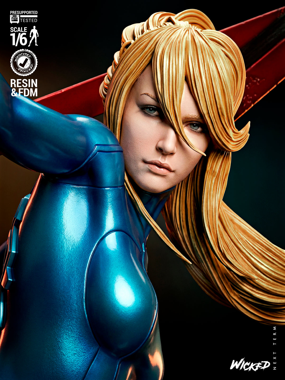 Samus Statue 3D-Printed Kit