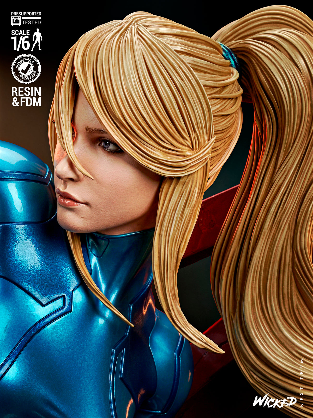 Samus Statue 3D-Printed Kit