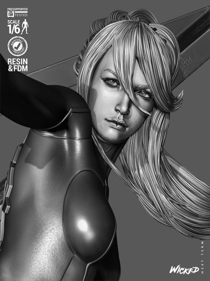 Samus Statue 3D-Printed Kit