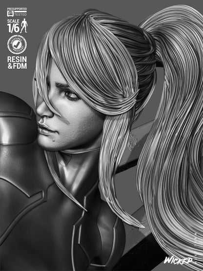 Samus Statue 3D-Printed Kit