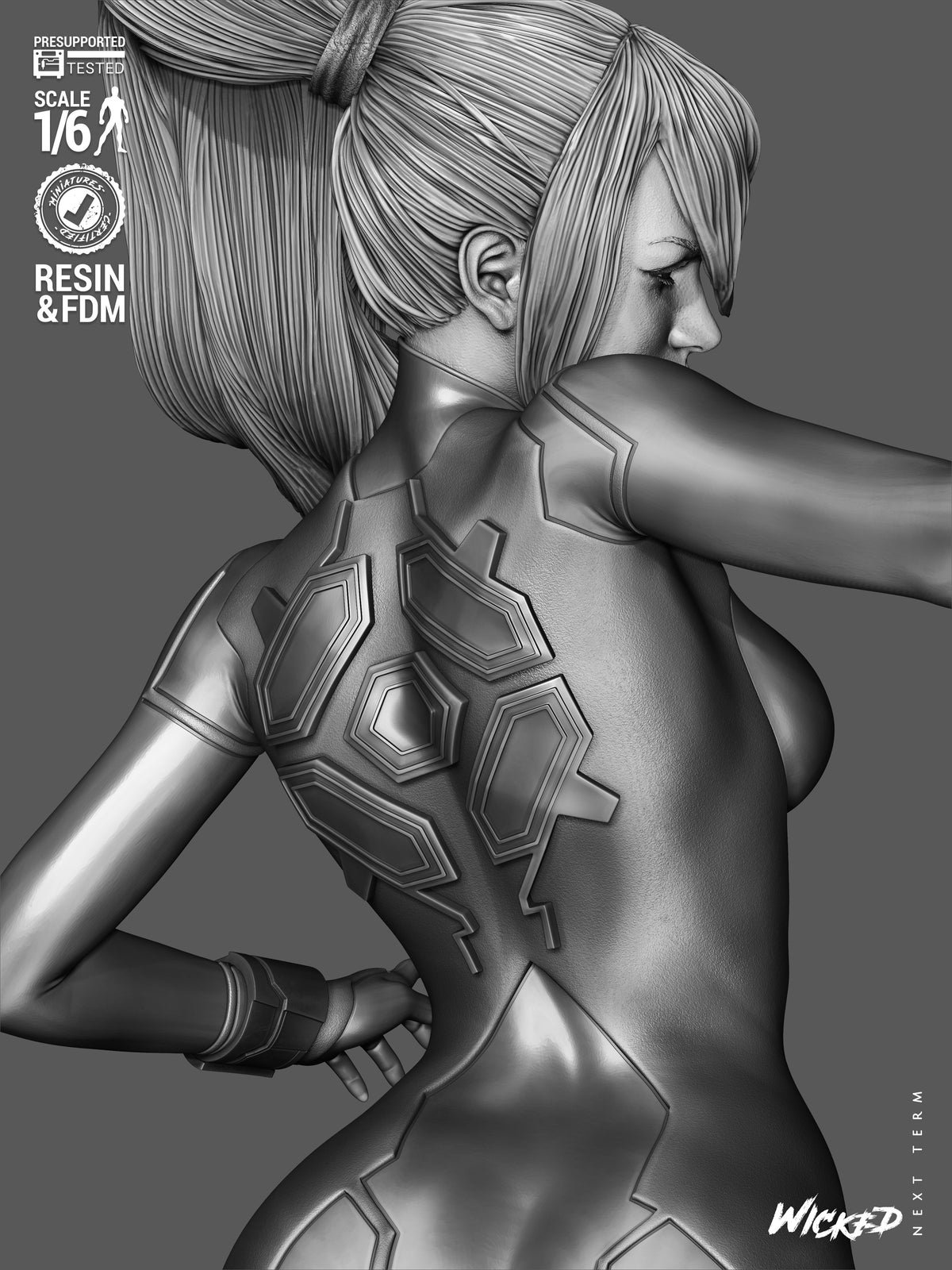 Samus Statue 3D-Printed Kit