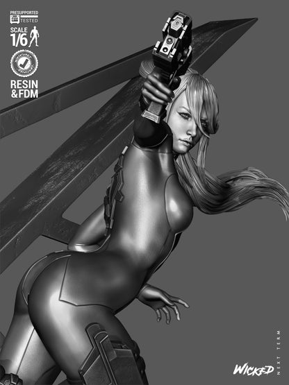 Samus Statue 3D-Printed Kit