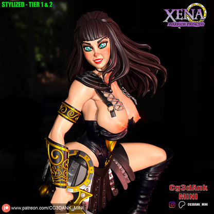 Xena - Warrior Parincess Statue 3D-Printed Kit