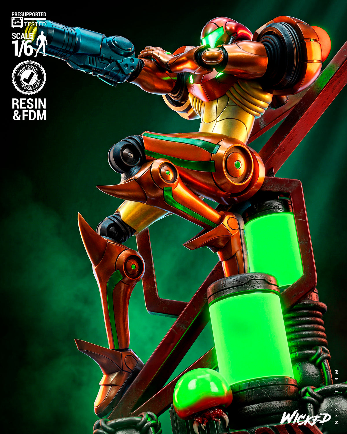 Samus (Suit Variant) Statue 3D-Printed Kit