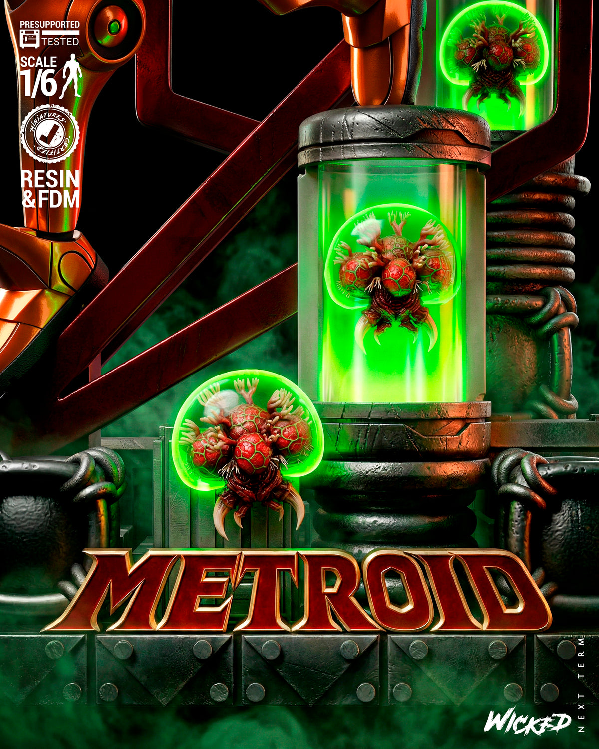 Samus (Suit Variant) Statue 3D-Printed Kit