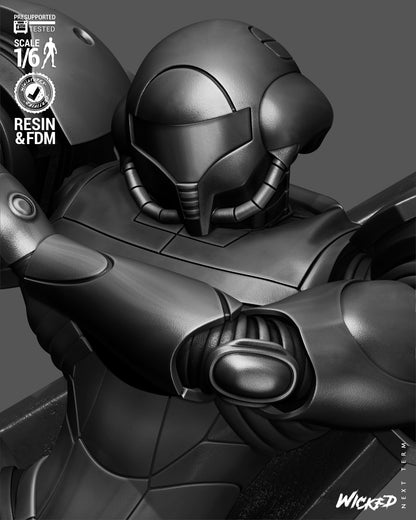 Samus (Suit Variant) Statue 3D-Printed Kit