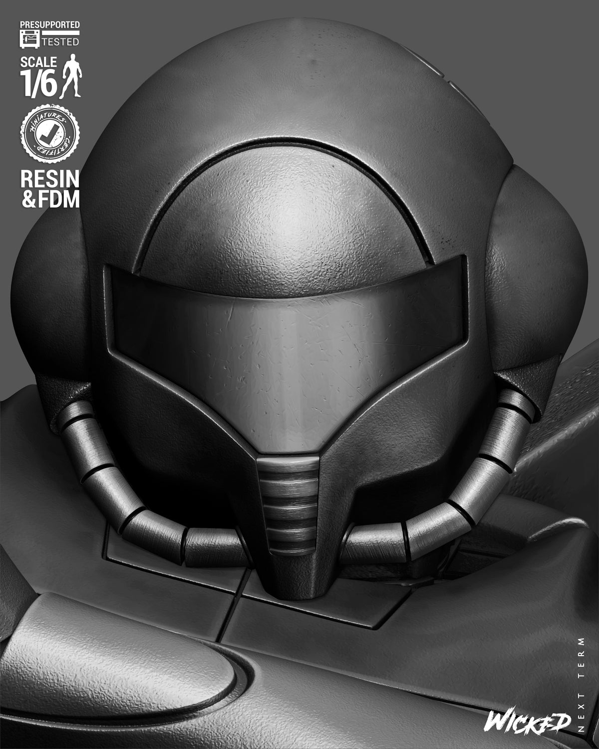 Samus (Suit Variant) Statue 3D-Printed Kit