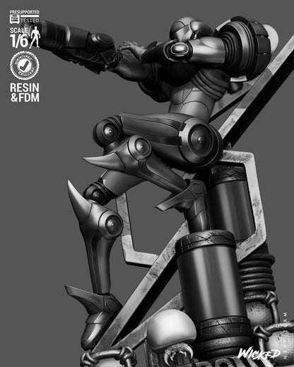 Samus (Suit Variant) Statue 3D-Printed Kit